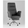 Кресла руководителя Кресло руководителя TopChairs Solid NC с оттоманкой серый