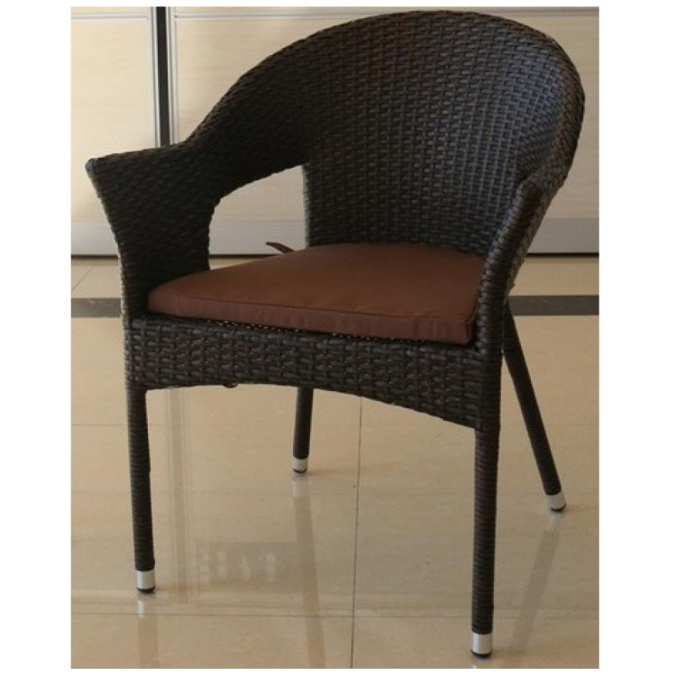 Кресла из искусственного ротанга Плетеное кресло Y79A-W53 Brown