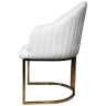 Стул-кресло Стул обеденный Пандора Гранд MC883-BG-2 , молочный/глянцевое золото