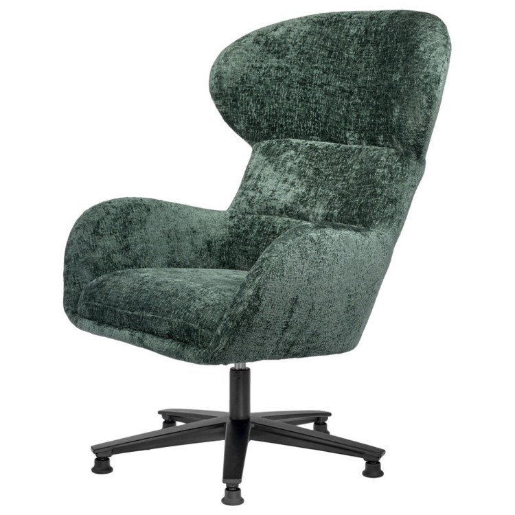 Дизайнерское лаунж-кресло TEDDY зелёный шенилл