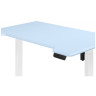 МАРКОС 140 компьютерный стол с регулировкой по высоте, цвет голубой / белый