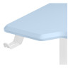 МАРКОС 140 компьютерный стол с регулировкой по высоте, цвет голубой / белый