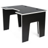 Игровые столы GENERIC COMFORT OFFICE черный / белый Игровой компьютерный стол GENERIC COMFORT OFFICE черный / белый