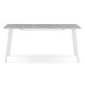КОЛОН ЛОФТ 120 стол раскладной бетон / белый матовый