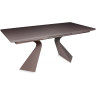 PAOLO (210 см) раздвижной обеденный стол с сатинированным стеклом