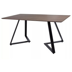 DT202-A Стол Panton коричневый обеденный стол с ламинированной столешницей