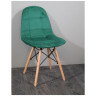 Стулья GH8088/DC888 Стул мягкий, ЗЕЛЕНЫЙ велюр, каркас массив бука