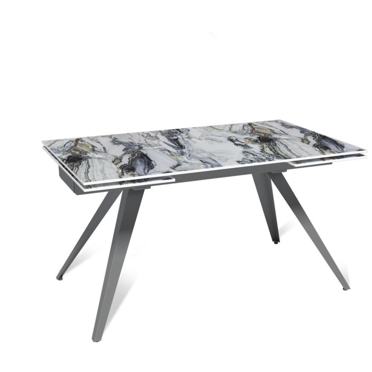 Обеденные столы Стол раскладной Asti (140+40+40), керамика глянцевая Cold Jade