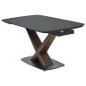 Керамические столы Стол BLANCO 160 MATT BLACK MARBLE SOLID CERAMIC / Орех, ®DISAUR