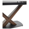 Керамические столы Стол BLANCO 160 MATT BLACK MARBLE SOLID CERAMIC / Орех, ®DISAUR