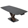 Керамические столы Стол BLANCO 160 MATT BLACK MARBLE SOLID CERAMIC / Орех, ®DISAUR