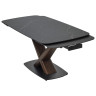 Керамические столы Стол BLANCO 160 MATT BLACK MARBLE SOLID CERAMIC / Орех, ®DISAUR