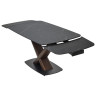 Керамические столы Стол BLANCO 160 MATT BLACK MARBLE SOLID CERAMIC / Орех, ®DISAUR