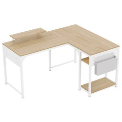 Стол письменный (для компьютера) угловой EUREKA ZX-L150B-MWW-RU с шириной 150 см, Maple White tip_tovara