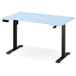 дорогие компьютерные столы. МАРКОС 140 голубой / черный Стол письменный