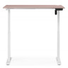 МАРКОС 140 компьютерный стол с регулировкой по высоте, цвет розовый / белый