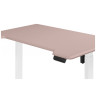 МАРКОС 140 компьютерный стол с регулировкой по высоте, цвет розовый / белый