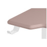 МАРКОС 140 компьютерный стол с регулировкой по высоте, цвет розовый / белый