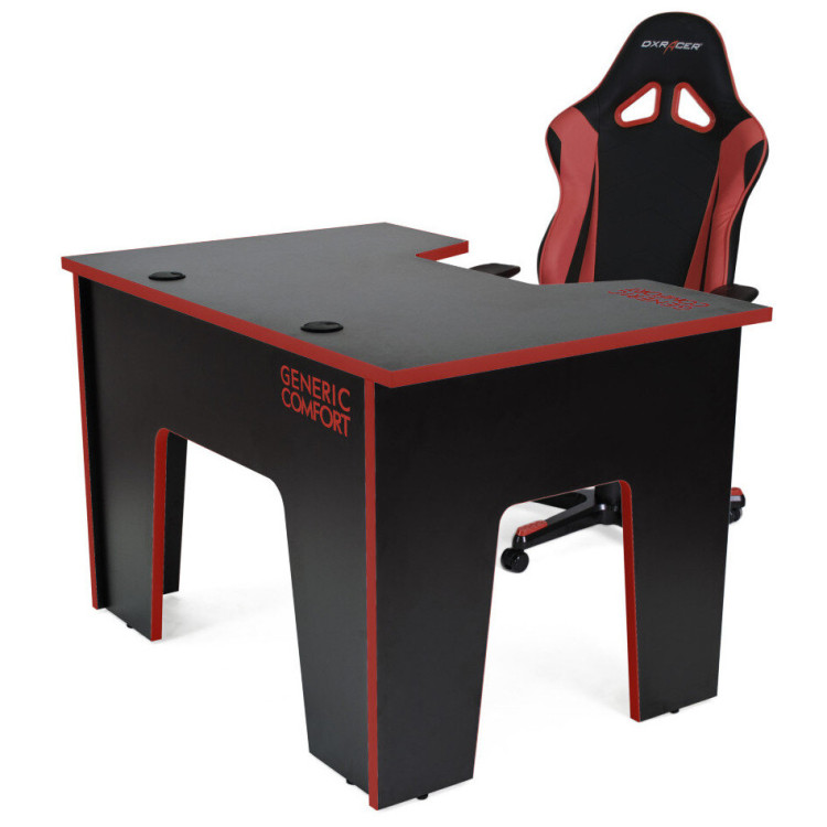 Игровой компьютерный стол GENERIC COMFORT OFFICE черный / красный