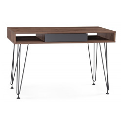 Хиргра 120х60х77дуб табачный / графит / черный