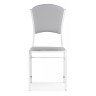 Стулья на металлокаркасе Арналд светло-серый / белый