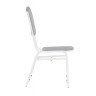 Стулья на металлокаркасе Арналд светло-серый / белый