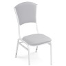 Стулья на металлокаркасе Арналд светло-серый / белый