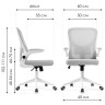 Офисные кресла Konfi dark gray / white