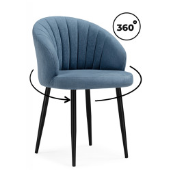 БЭНБУ 360 крутящийся marseille 30 данс / черный Стул полукресло