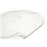 Керамические столы Нельсон 100(140)х100х76 alpine white / черный