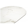 Керамические столы Нельсон 100(140)х100х76 alpine white / черный