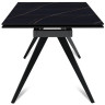 Обеденные столы Стол раскладной Asti (160+40+40), керамика матовая Black Gold