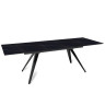 Обеденные столы Стол раскладной Asti (160+40+40), керамика матовая Black Gold