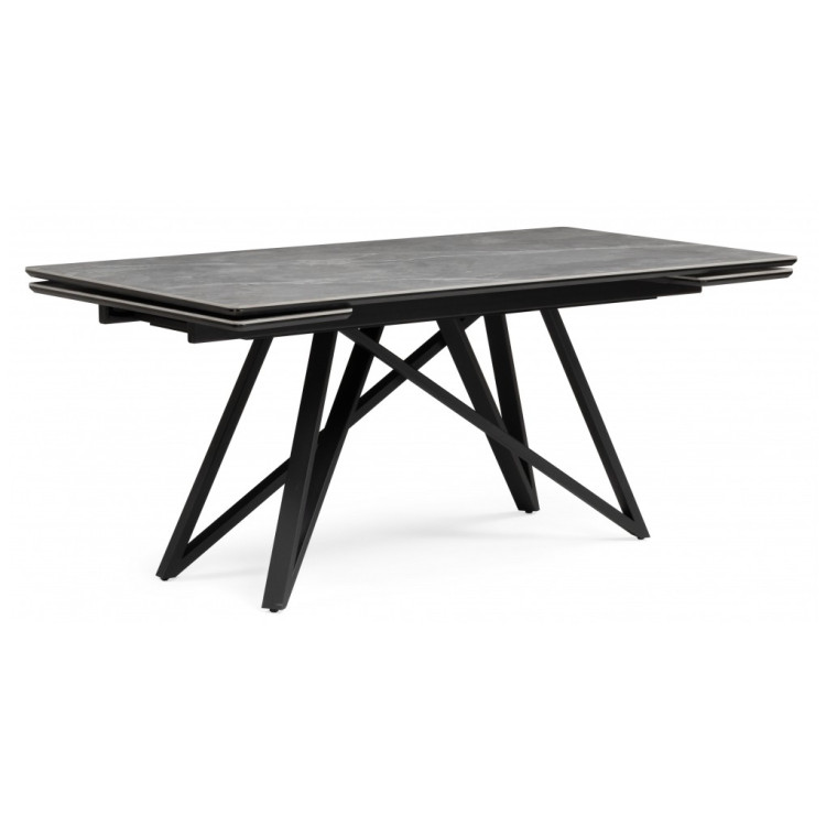 ВИЛСОН 140 стол с керамической столешницей, цвет серый мрамор (larka grey)