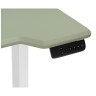 МАРКОС 140 компьютерный стол с регулировкой по высоте, цвет зеленый / белый