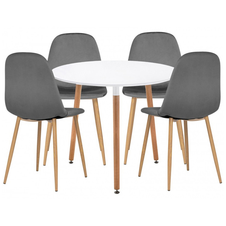 ДИЛАЙ 80 обеденная группа с белым столом ДИЛАЙ 80 обеденная группа с белым столом