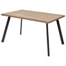 Ламинированные столы Стол BRICK M 120 Дуб Канзас/ Черный М-City