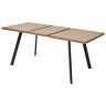 Ламинированные столы Стол BRICK M 120 Дуб Канзас/ Черный М-City
