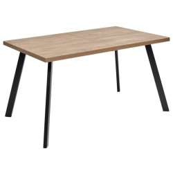 Стол BRICK M 120 Дуб Канзас/ Черный М-City