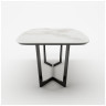 Керамические столы Стол овальный BENZ 200, керамика матовая, белая