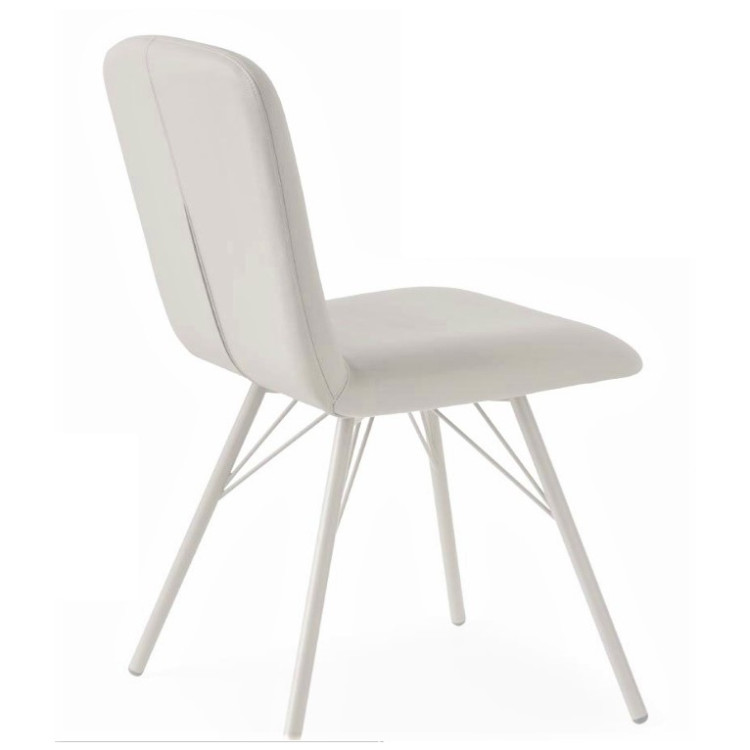 Стулья CONNUBIA Стул EMMA CB/1662-SK mt.P94 Matt Optic white/ S92 Skuba Optic White