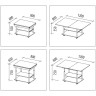 АГАТ 22.2 раскладной журнальный столик на колёсиках