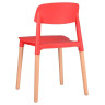 Стулья GH106/DC456 Стул пластиковый, КРАСНЫЙ, каркас бук