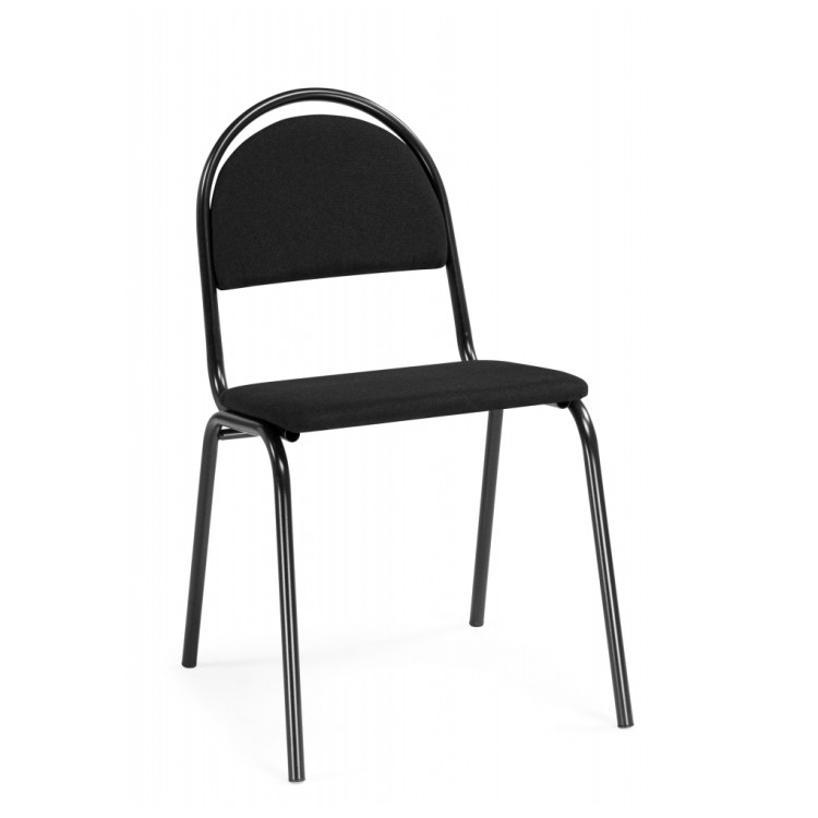 Стулья на металлокаркасе Гумер ткань черный / темный мусс