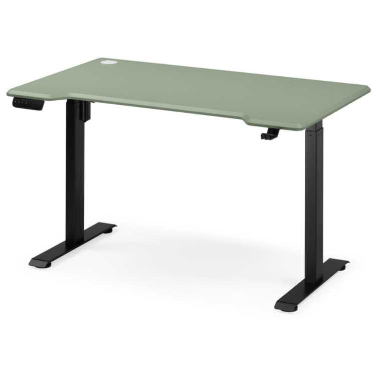 МАРКОС 140 компьютерный стол с регулировкой по высоте, цвет зеленый / черный