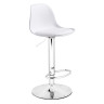 Барные стулья Soft white / chrome