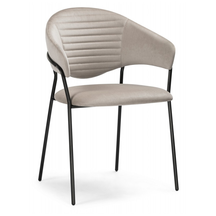 Стул-кресло Рансол дымчатый / черный глянец