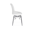 Стулья на металлокаркасе Lado white / black