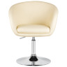 DOBRIN EDISON дизайнерское кресло с регулировкой по высоте с обивкой искусственной кожей, цвет кремовый