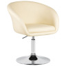 DOBRIN EDISON дизайнерское кресло с регулировкой по высоте с обивкой искусственной кожей, цвет кремовый